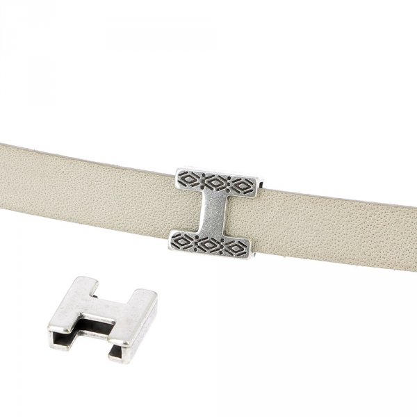 10 mm Zamak Passage N&deg;17 Zilver