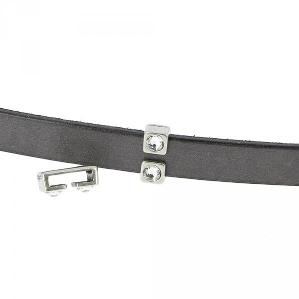 10 mm Zamak doorvoer N&deg;23 Zilver