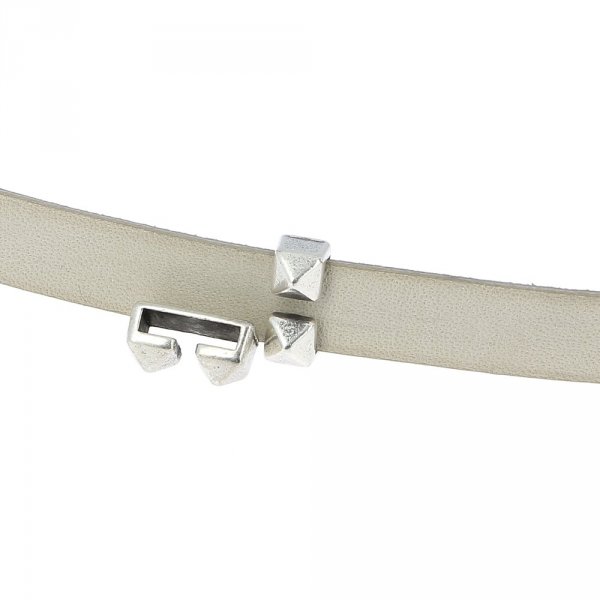 10 mm Zamak doorvoer N&deg;24 Zilver