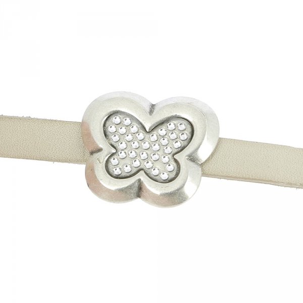 10 mm Zamak doorvoer N&deg;53 Zilver