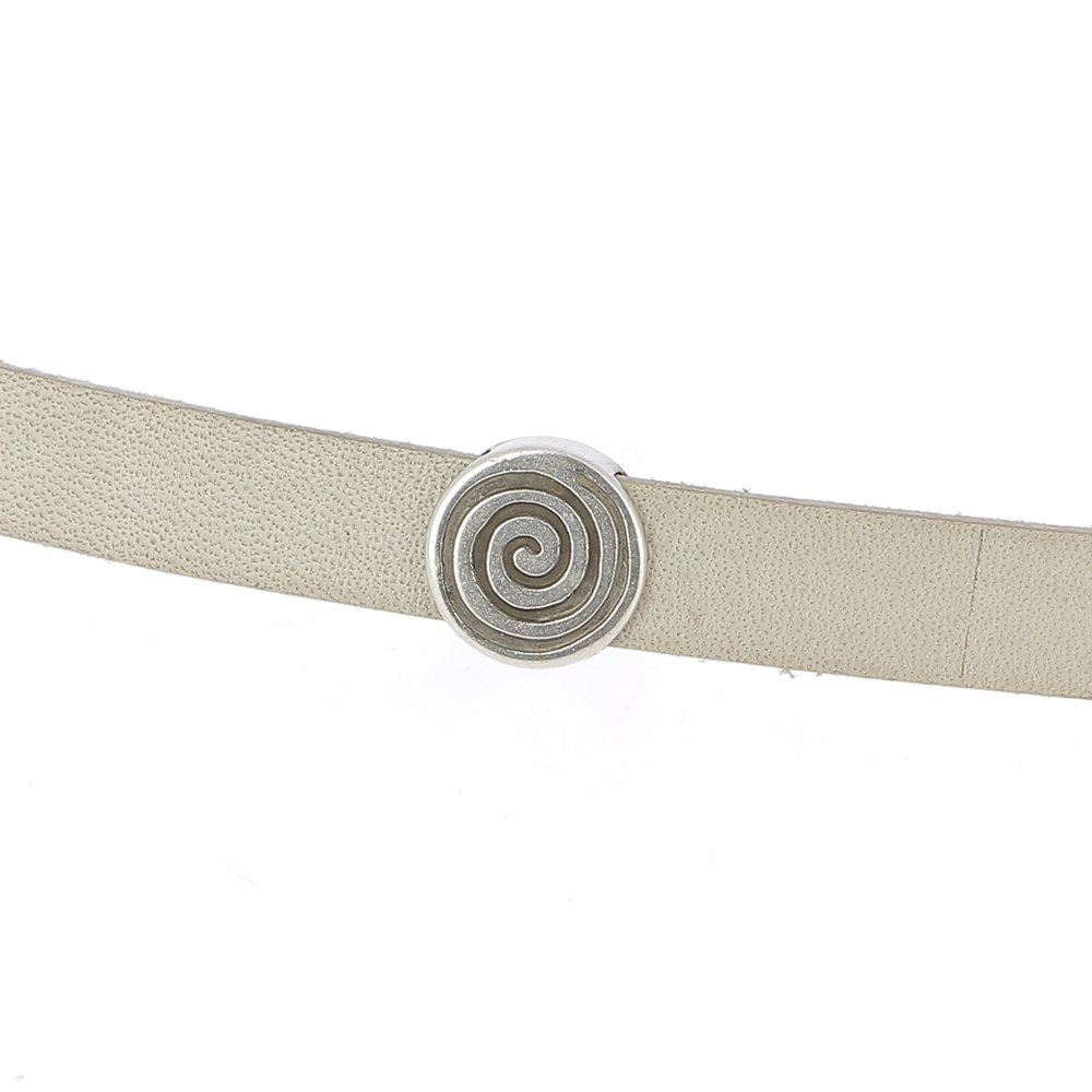 10 mm Zamak doorvoer N°06 Zilver
