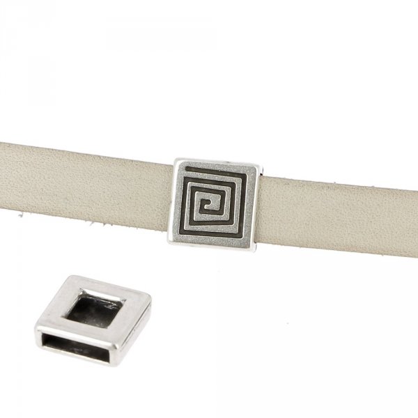 13 mm Zamak Passage N&deg;04 Zilver