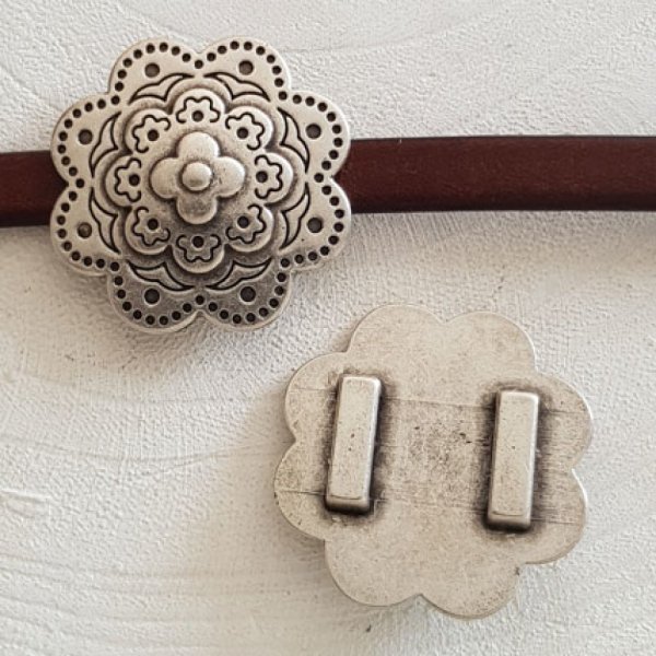 Zamak N&deg;10 Zilver 13 mm Passage