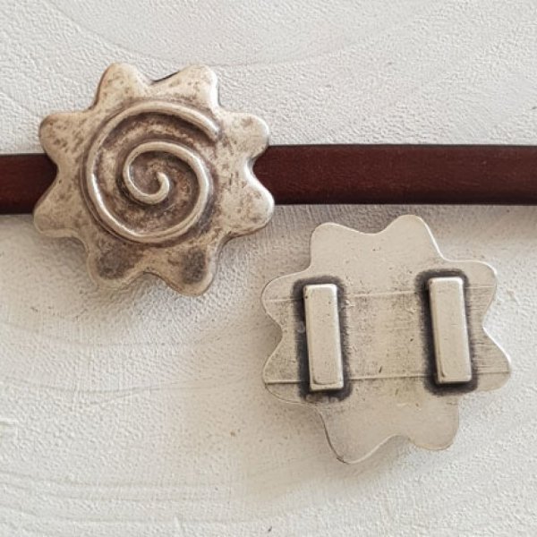 13 mm Zamak doorvoer N&deg;12 Zilver