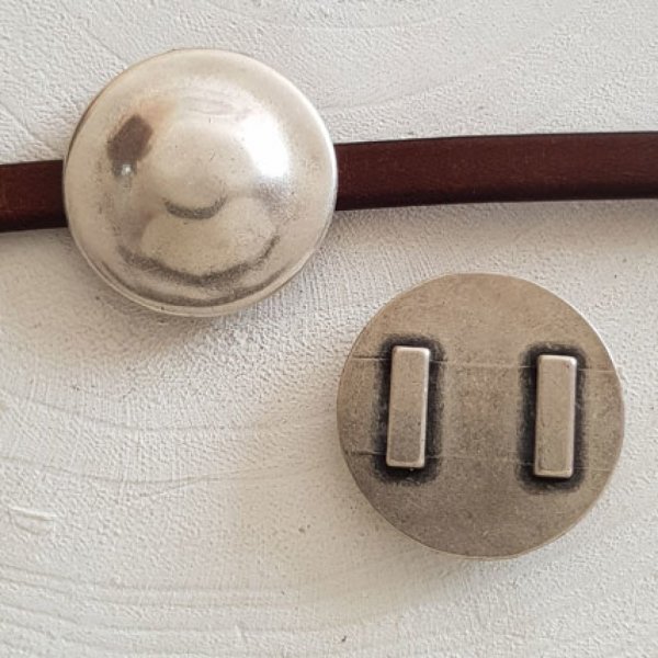 13 mm Zamak doorvoer N&deg;14 Zilver