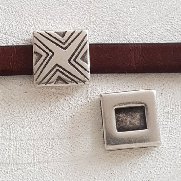 13 mm Zamak doorvoer N&deg;21 Zilver