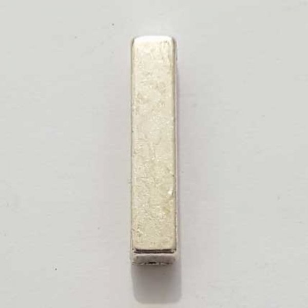 Passant 25 mm en Zamak Lettre I  Argent