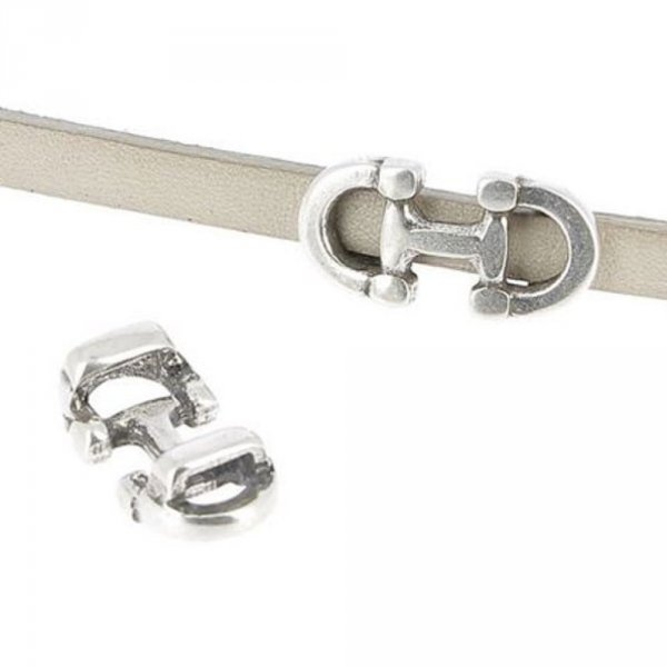 5 mm Zamak doorvoer N&deg;01 Zilver