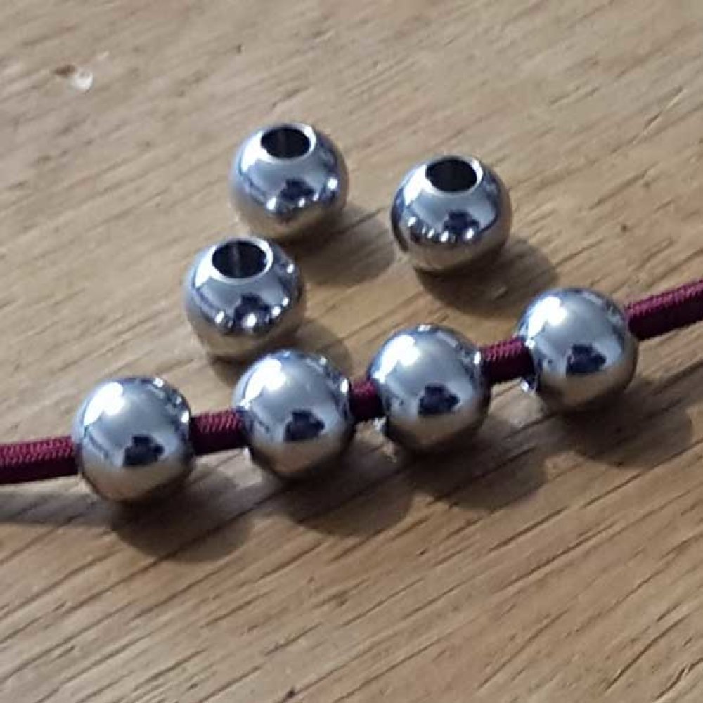 Kraal 10 mm Roestvrij staal N°01
