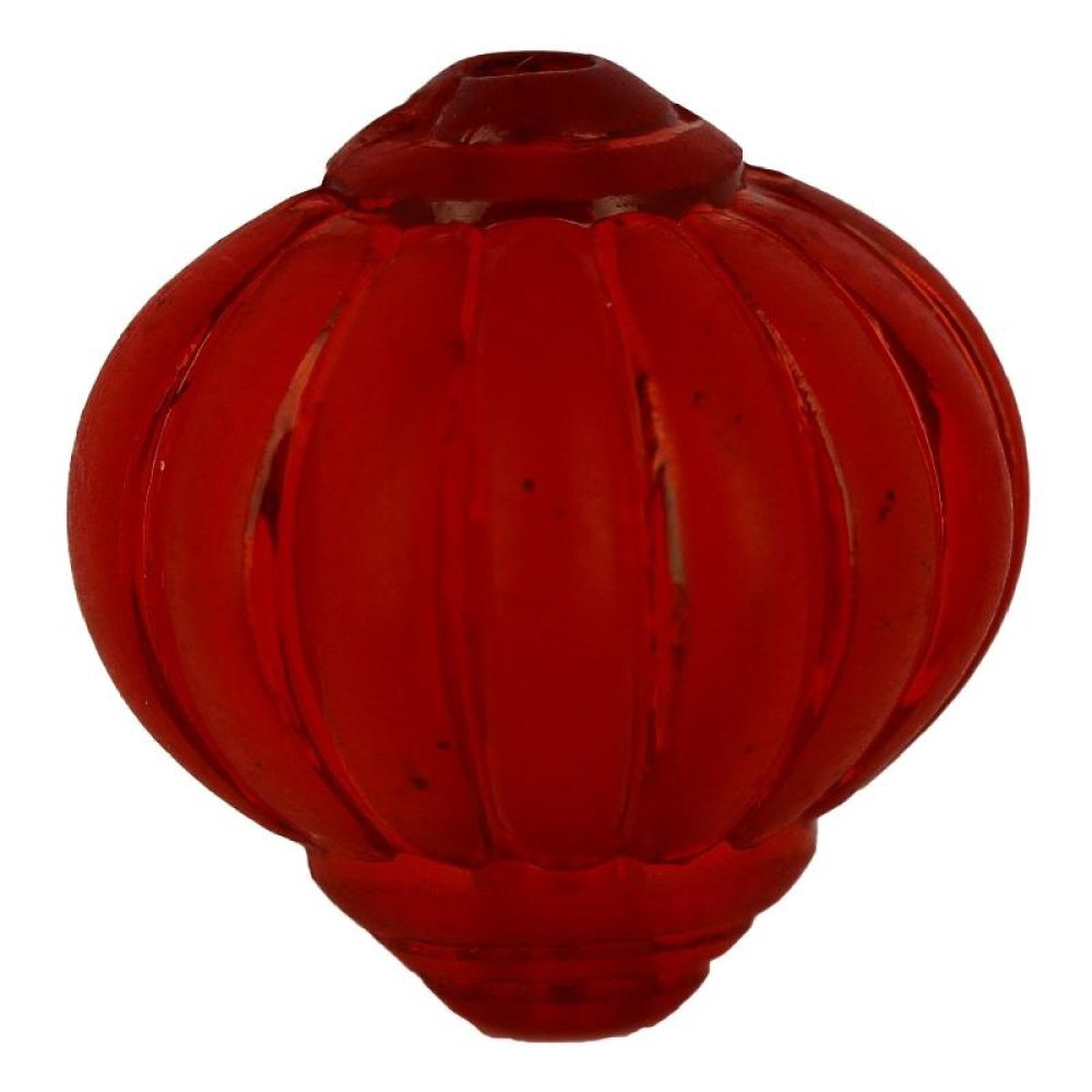 Parel Lucite Lampion Vorm Gestreept Rood