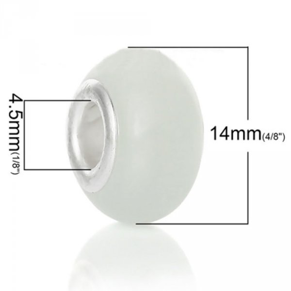 Perle N&deg;0100 compatible Europ&eacute;en blanc