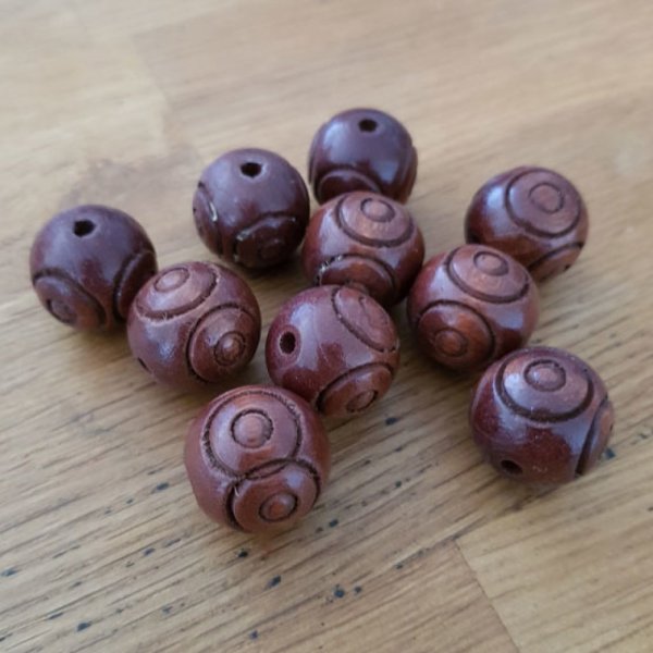 Ronde kraal 18/18 mm N&deg;01