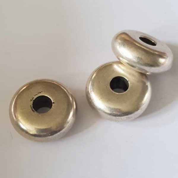 Perle Ronde 35/14 mm N&deg;01 Argent