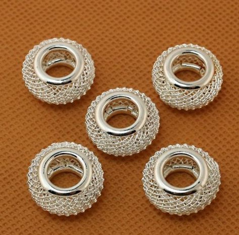 Parel zilver set van 4 stuks