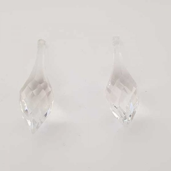 Perle acrylique Diamant transparent 73 x 21 mm Goutte