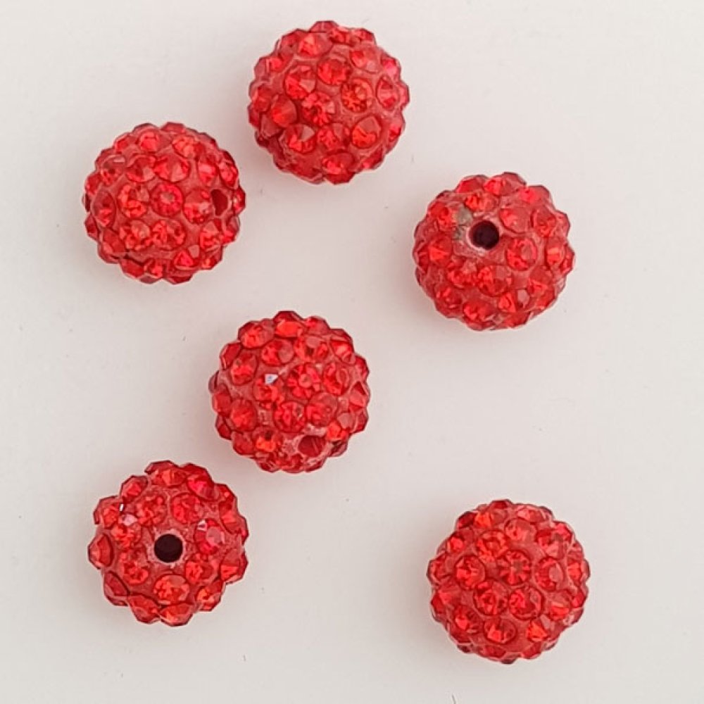 10 mm shamballa stijl hars kraal N°06