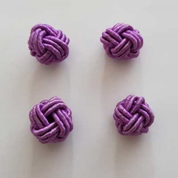 Perle n&oelig;ud chinois en cordelette 15mm N&deg;02 Violet