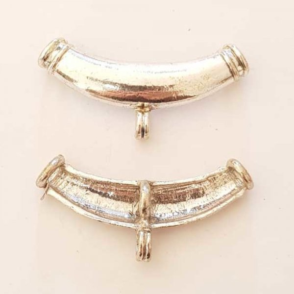 Perle passant tube Argent N&deg;22 b&eacute;li&egrave;re