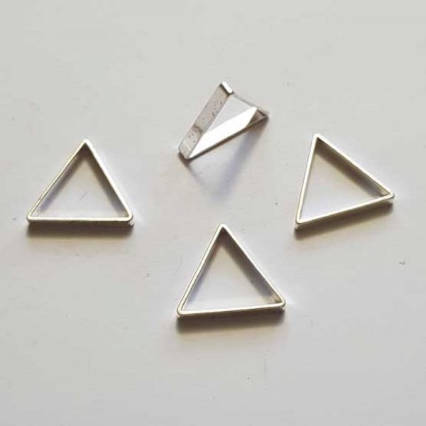 Perle rondelle plate anneau intercalaire m&eacute;tal argent&eacute; 051 Argent