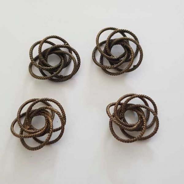 18 mm Bronzen spiraalkraal N&deg;01
