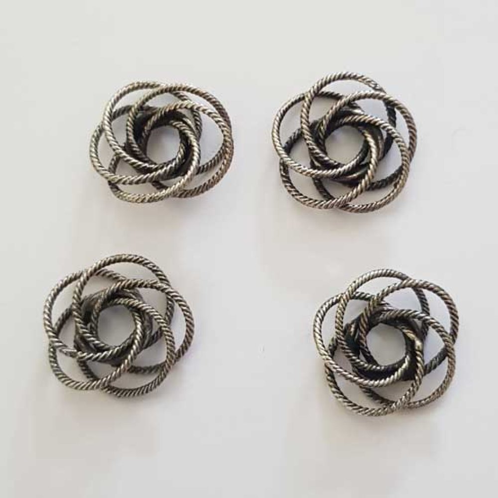 18 mm zilveren spiraalkraal N°01