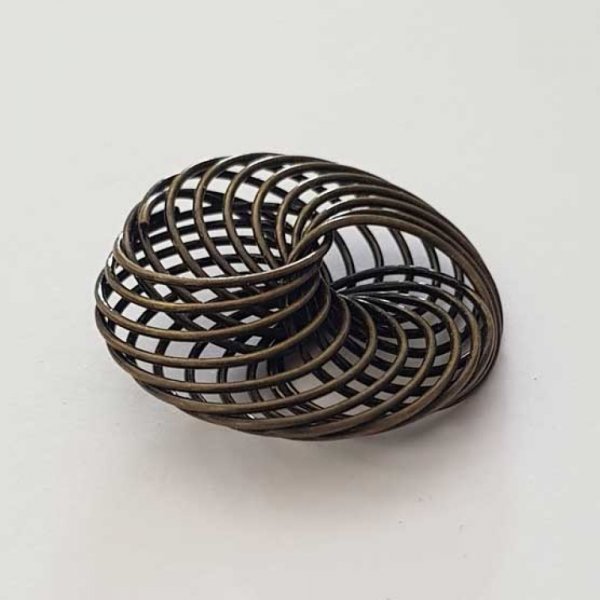 Bloemenspiraal kraal 30 mm N&deg;04