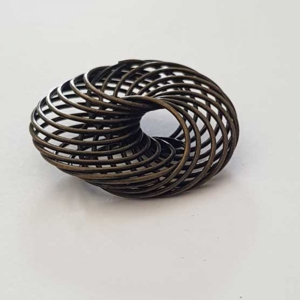 Bloemenspiraal kraal 30 mm N&deg;04