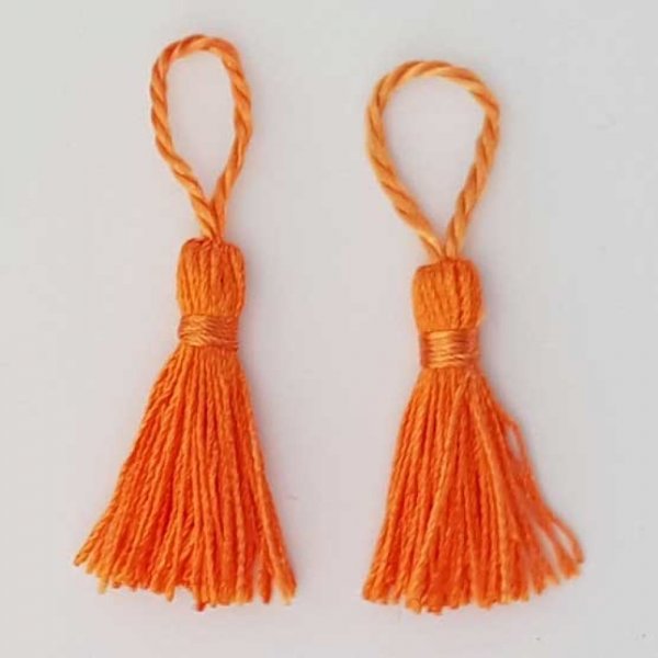 Pompon 60 mm N&deg;08 Orange Fonc&eacute;