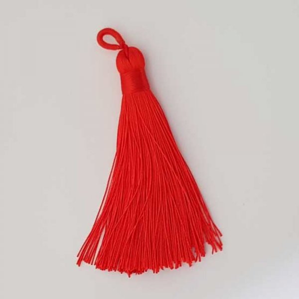 Pompon 90 mm N&deg;01 Rouge