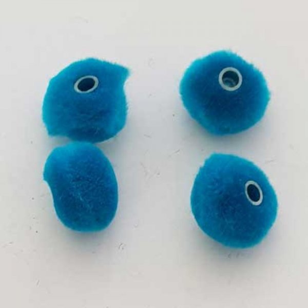 Pompon Rond Turquoise N&deg;06