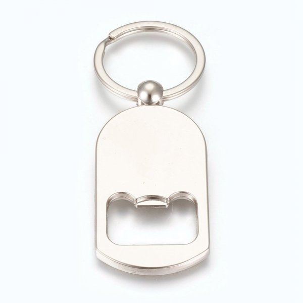 Sleutelhanger decapper 25 mm zilver N&deg;03