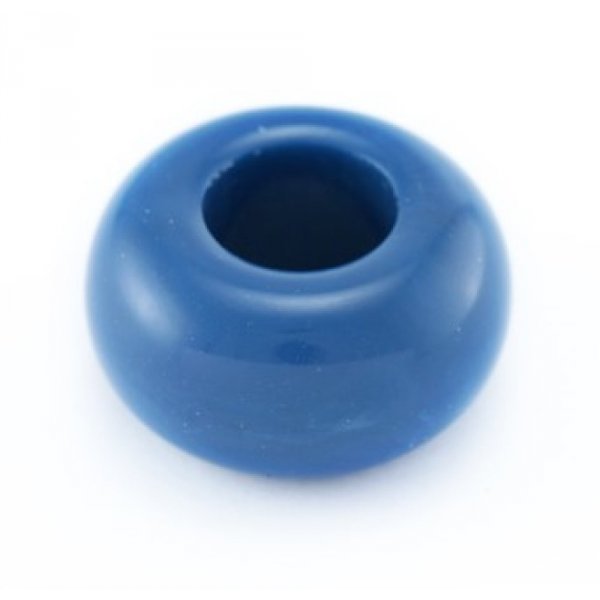 Blauwe Denim harsring x 5 stuks