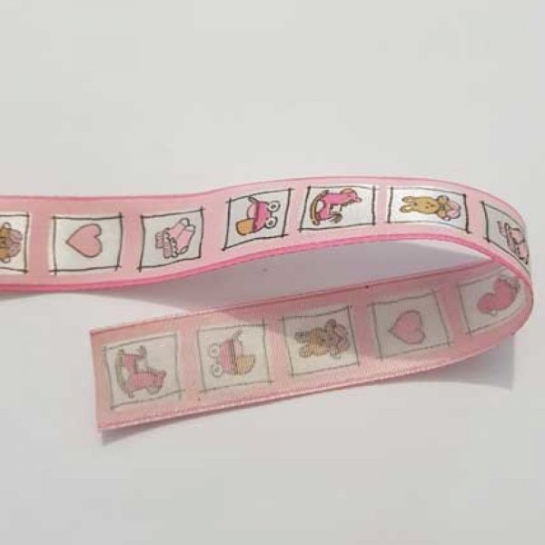 Ruban Galon 25 mm motif enfant N&deg;01