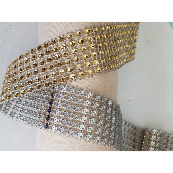 Strass Lint N°05 Goud per 0,50 cm.