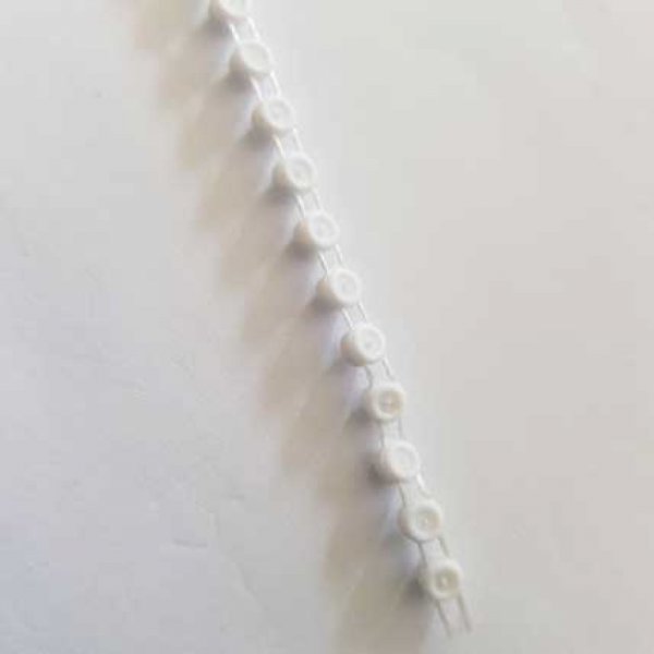 Ruban de strass en cristal de 4 mm au m&egrave;tre Blanc