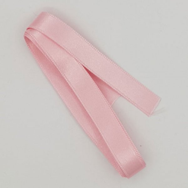 Ruban satin Rose Clair double face de 10 mm x 1 m&egrave;tre