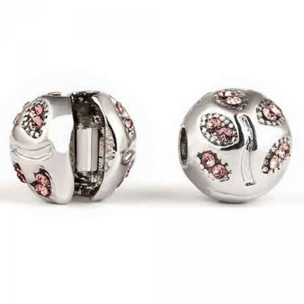 Stopper N&deg;45 Argent Strass Rose