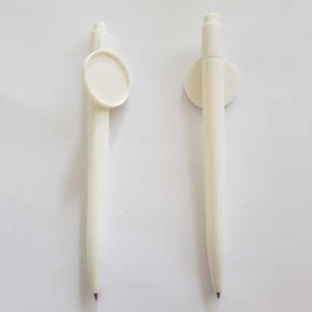 Witte pen met 25 mm dophouder