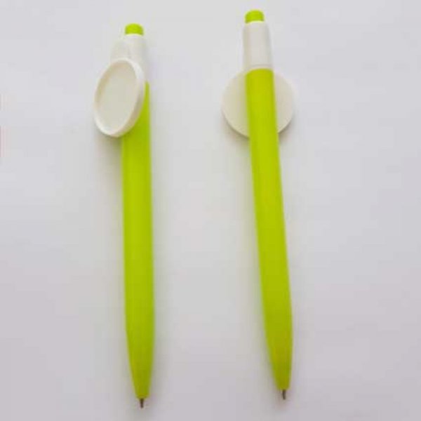 Groene pen met cabochonhouder 25 mm