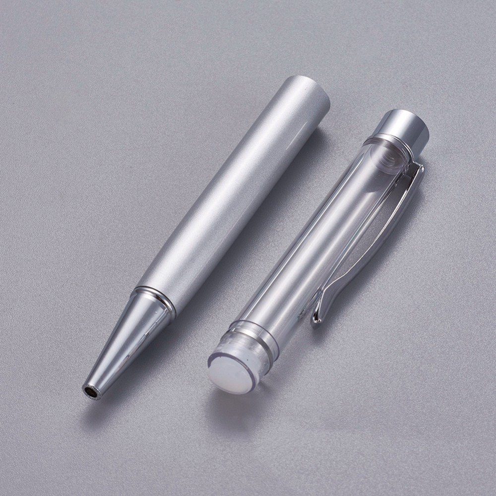 Bead decoreren pen lege buis aan te passen zilver zilver x 1 stuk