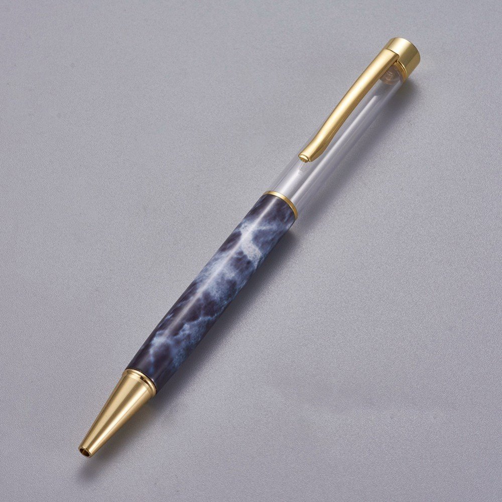 Lege tube kraaldecoratiestift Pruisisch blauw goud x 1 stuk