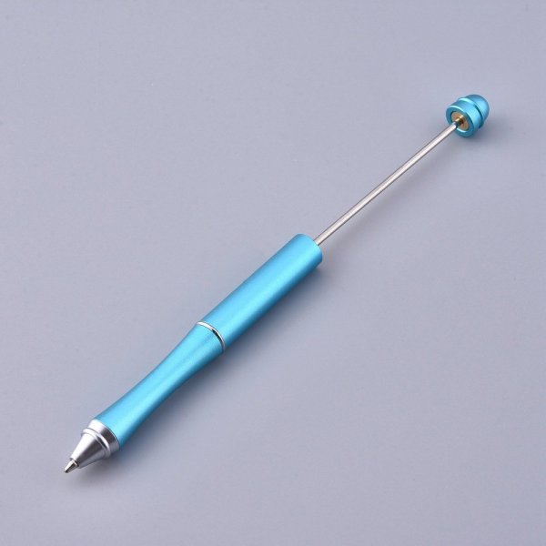 Metalen kralen versierstift Blauw N&deg;02