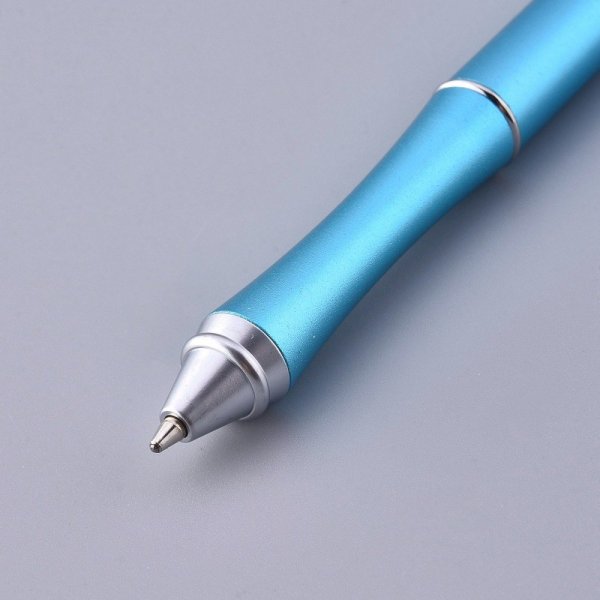Metalen kralen versierstift Blauw N&deg;02