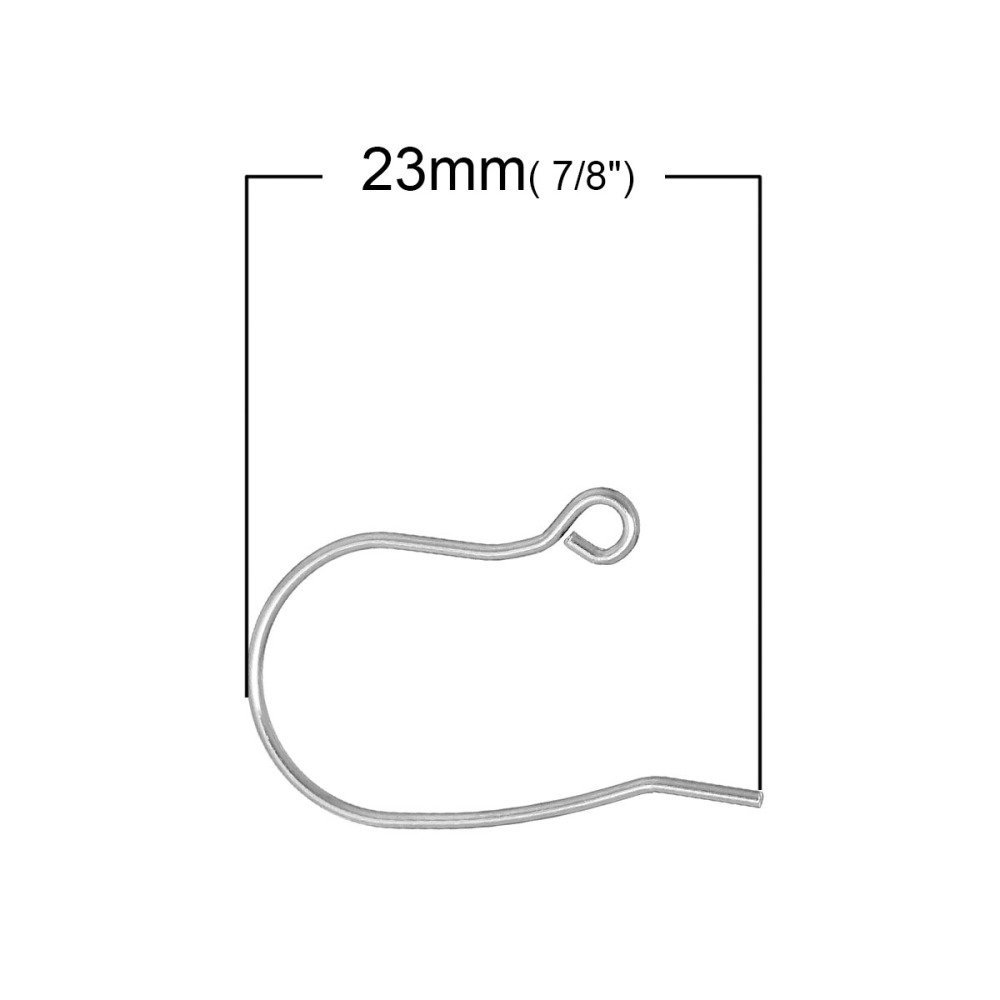 Oorbelhouder Roestvrij Staal Haak N°02 X 5 Paar