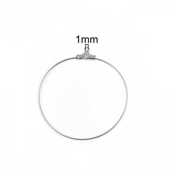 Roestvrijstalen Creoolse Oorbelhouder N&deg;01 x 1 paar