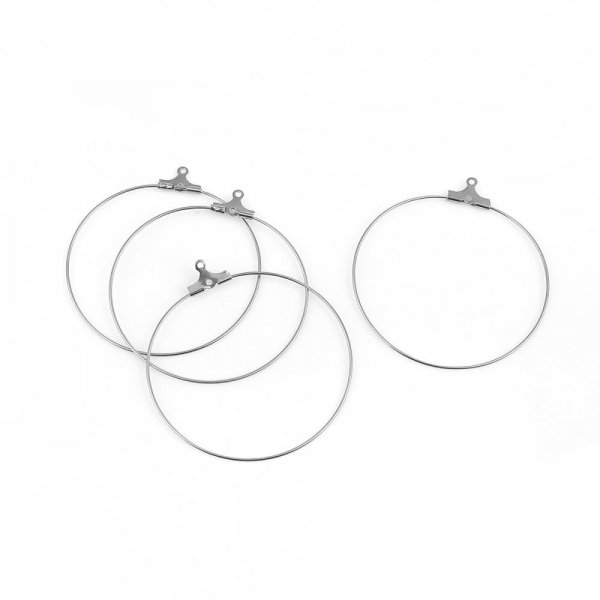 Roestvrijstalen Creoolse Oorbelhouder N&deg;01 x 1 paar