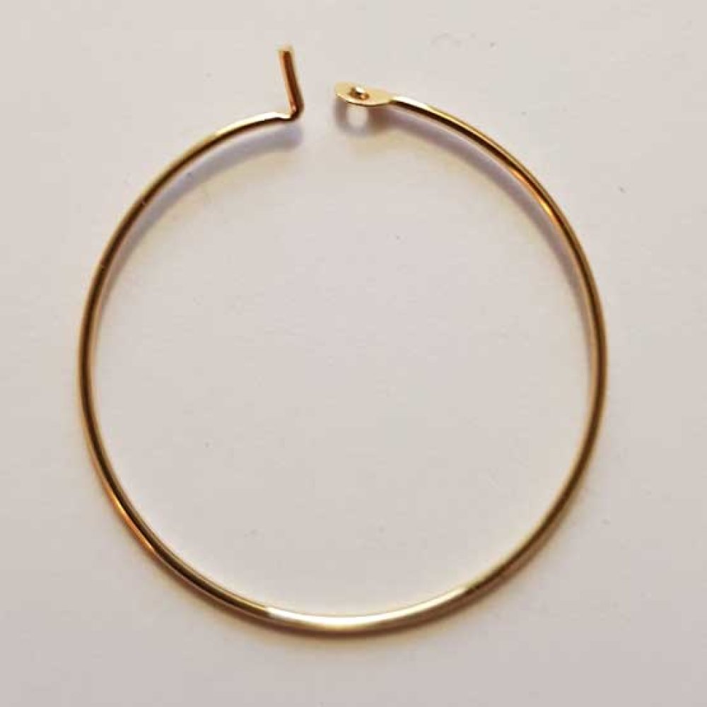 Creoolse oorbelhouder 18K verguld N°01-25 mm x 1 paar