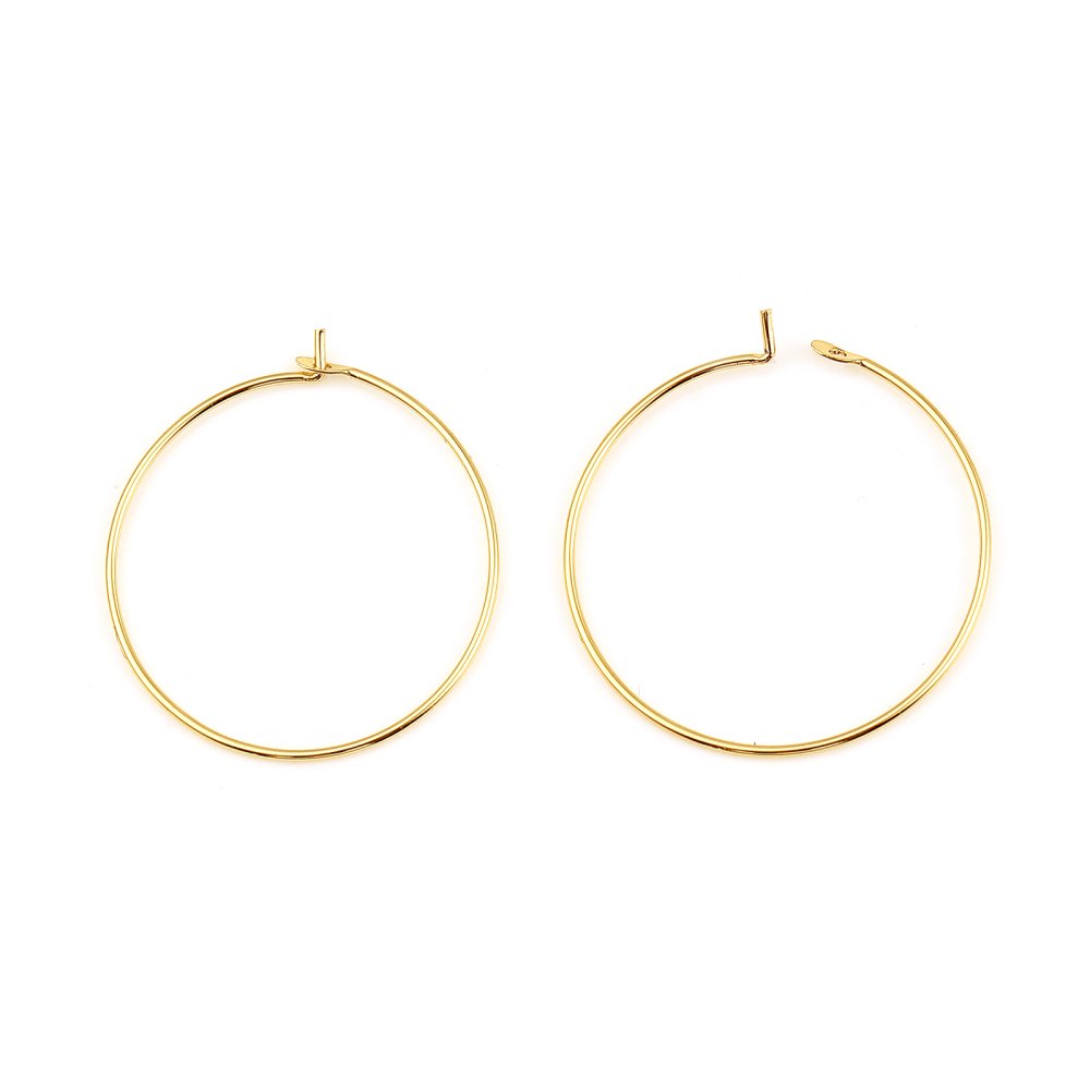 Creoolse oorbelhouder 18K verguld N°01-35 mm x 1 paar