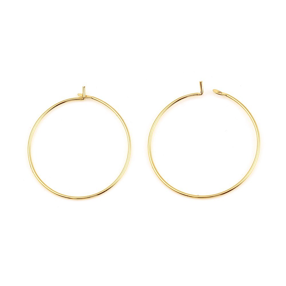 Creoolse oorbelhouder 18K verguld N°01-35 mm x 1 paar