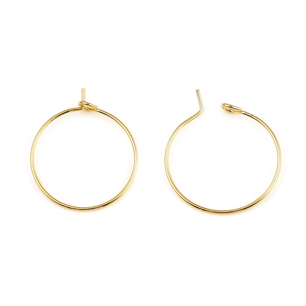 Creoolse oorbelhouder 18K verguld N°01-35 mm x 1 paar